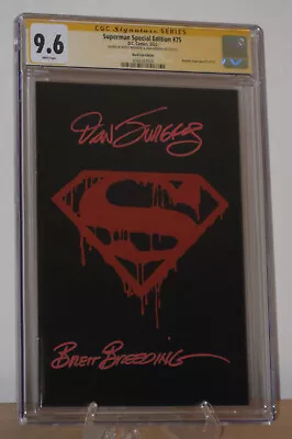 Buy Superman Special Edition #75 Black Foil CGC SS 9.4 Brett Breeding & Dan Jurgens • 103.93£