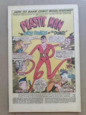 Buy Plastic Man 1 COVERLESS 1st DC And 1st Silver Age Plastic Man (DC 1966) • 9.52£