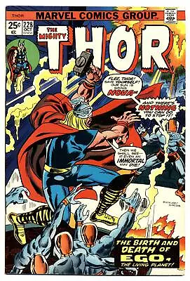 Buy THOR #228 F, Vs. Ego, Rich Buckler Art, Marvel Comics 1974 • 15.81£