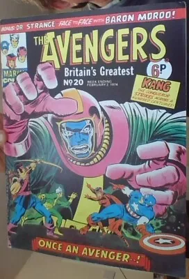 Buy  Avengers #20 British Weekly 2nd February 1974 • 5.75£