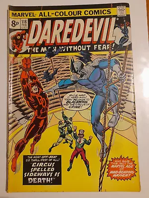 Buy Daredevil #118 Feb 1975 VGC 4.0 1st Appearance Of Blackwing, Son Of Silvermane • 6.99£