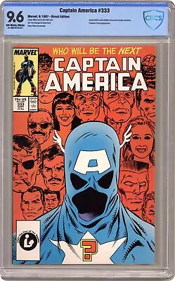 Buy Captain America #333D CBCS 9.6 1987 21-2AF7A13-011 • 75.12£