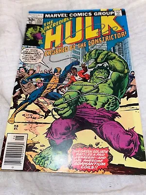 Buy Incredible Hulk #212 (1977) 1st App The Constrictor - 7.0 F/vf (marvel) • 12.63£