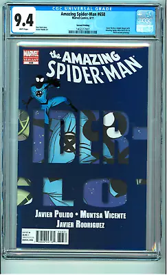 Buy Amazing Spider-Man #658 2nd Print Variant CGC 9.4 White Marvel 2011 • 102.77£