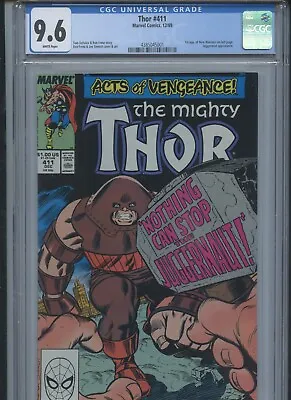 Buy Thor #411 1989 CGC 9.6 (1st App Of New Warriors On Last Page) • 63.25£