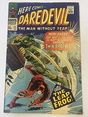 Buy DAREDEVIL #25 Silver Age Gene Colan 1st Leap-Frog Marvel Comics 1967 VG+ • 22.95£