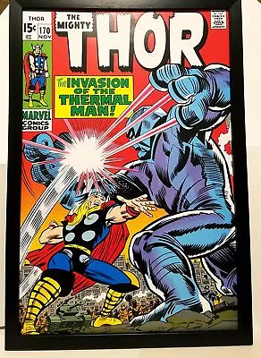 Buy Mighty Thor #170 By John Romita 12x18 FRAMED Marvel Comics Vintage Art Print Pos • 47.39£