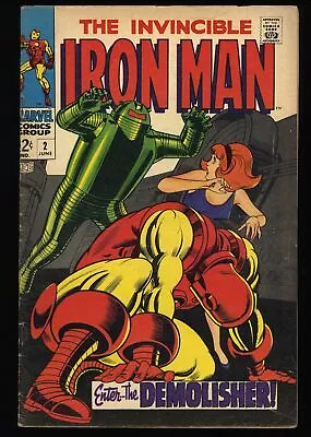 Buy Iron Man #2 FN- 5.5 1st Appearance Demolisher! 1st Janice Cord! Marvel 1968 • 47.45£
