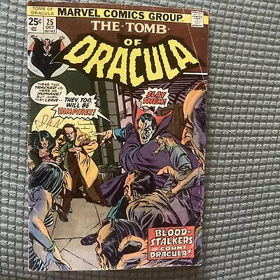 Buy Marvel Comics The Tomb Of Dracula #25 1974 1st Appearance Of Hannibal King • 20.10£