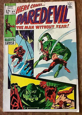 Buy Daredevil 49 1969 F/VF Stan Lee Gene Colan Silver Age Marvel Comics • 15.81£