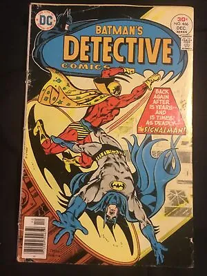 Buy Detective Comics #466 (Dec 1976, DC) 1st Modern Signalman • 10.29£