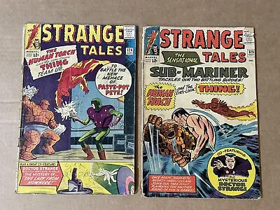 Buy Strange Tales #124 & #125 - Sub-Mariner Vs Thing Battle Cover Jack Kirby • 38.06£