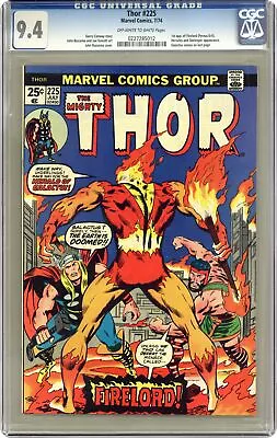 Buy Thor #225 CGC 9.4 1974 0227285012 1st App. Firelord • 308.80£