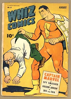 Buy Whiz Comics 57 (G) Captain Marvel Shazam Spy Smasher 1944 Fawcett Y239 • 35.75£