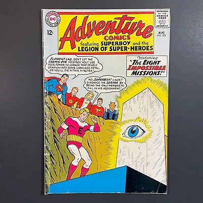 Buy Adventure Comics 323 Silver Age DC 1964 Superboy Legion Curt Swan Cover Krypto • 11.82£