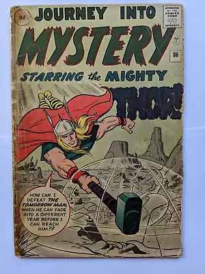 Buy JOURNEY INTO MYSTERY / THOR #86 (1962) 4th Thor, 1st Odin; Solid Low Grade, Gd • 125£