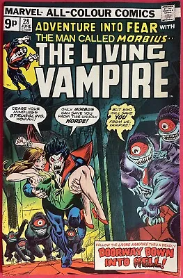 Buy Adveture Into FEAR #28 (1975) Featuring Morbius The Living Vampire Marvel • 12.95£
