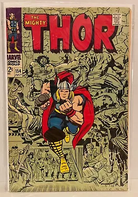 Buy Thor #154 Marvel Comics Silver Age, Fine + • 27.67£