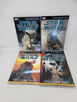 Buy Marvel Epic Collection STAR WARS: THE CLONE WARS VOL 1 2 3 4 ~ 4 TPB DELUXE LOT • 477.20£