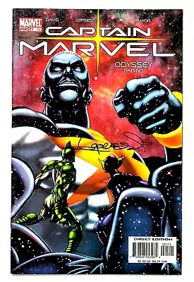 Buy Captain Marvel #21 56 Signed By Aaron Lobresti Marvel Comics 2004  17.99   Condi • 14.38£