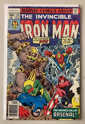 Buy Iron Man #114 Marvel 1st Series (7.0 FN/VF) 1st Arsenal (1978) • 7.94£
