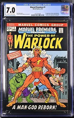 Buy 1972 Marvel Premiere 1 CGC 7.0 1st Appearance Of HIM As Adam Warlock RARE • 146.26£