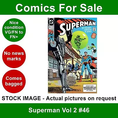 Buy DC Superman Vol 2 #46 Comic - VG/FN+ 01 August 1990 • 3.99£
