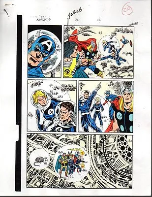 Buy 1989 Avengers 301 Marvel Color Guide Art Pg: Fantastic Four/Captain America/Thor • 40.10£