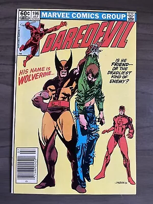 Buy Daredevil #196 Newsstand Variant ~ VERY FINE - NEAR MINT NM ~ 1983 Marvel Comics • 14.25£