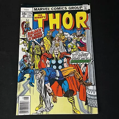 Buy VTG THE MIGHTY THOR # 274 DEATH OF BALDER THE BRAVE DEADLY DAY OF RAGNAROK Comic • 25.30£