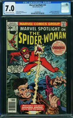 Buy Marvel Spotlight #32 CGC 7.0 OW/WP 1977 Marvel Origin & 1st App Of Spider-Woman • 79.05£