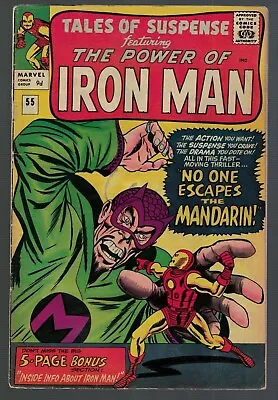 Buy MARVEL Tales Of Suspense 55 1964 Iron 4.0 VG Avengers Mandarin Appearance • 59.99£
