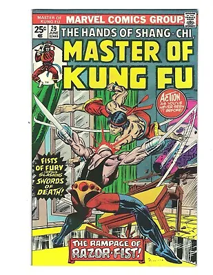 Buy Master Of Kung Fu #29 1975 Unread VF+ Beauty! Shang Chi Combine Shipping • 7.88£