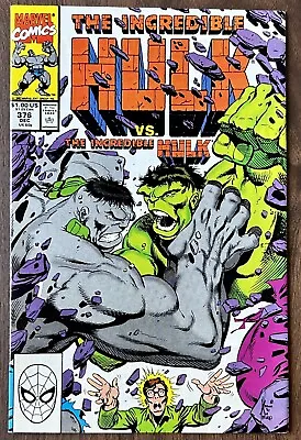 Buy 1990 Marvel Incredible Hulk #376 Green Vs Grey 1st Appearance Of Loki’s Son • 13.90£