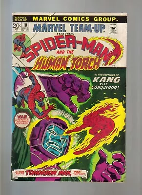 Buy Marvel Team-up Vol.1 # 10 Fn. Cond.   Spider-man & Human Torch  1973 Bag & Board • 1,181.96£