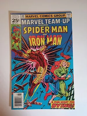 Buy MARVEL TEAM UP #48 (Marvel Comics 1976) -- Bronze Age Spider Man -- VF- • 9.39£