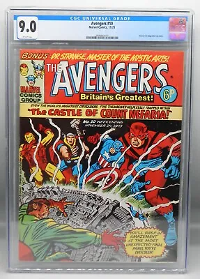 Buy CGC 9.0 Marvel Comics AVENGERS #14 Stan Lee JACK KIRBY Doctor Strange UK#10 RARE • 106.86£