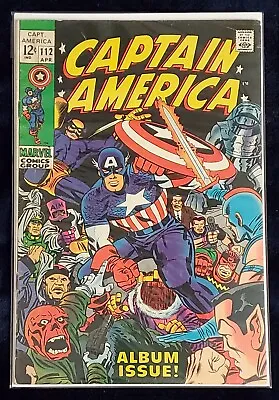Buy Captain America #112 (1969) Album Issue - Cap & Bucky Origin - FN!!! • 25.73£