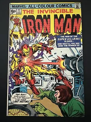 Buy INVINCIBLE IRON MAN #77 (1975) Marvel Comics - Pence Copy • 5.99£