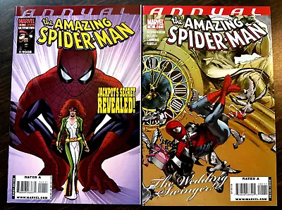 Buy Amazing Spider-Man Annual #35 + 36 - Death Of Jackpot! 1st App Raptor! VF+/NM- • 8.02£