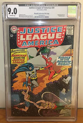 Buy Justice League Of America #31 Cgc 9.0 Murphy Anderson File Copy Hawkman Joins  • 1,580.59£