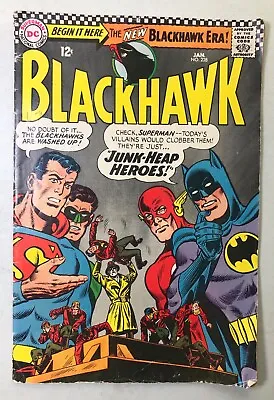 Buy Blackhawk #228 DC Comics Silver Age War Stories JLA App Superman Batman Vg • 12.06£