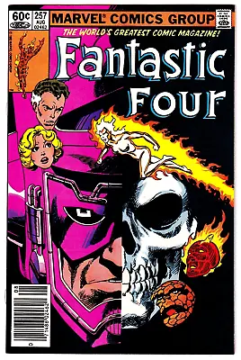 Buy Fantastic Four #257 Aug 1983 NM- 9.2 Galactus Newsstand Marvel • 31.97£