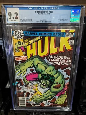 Buy Incredible Hulk #228 1978 Marvel Comics CGC 9.2 NM- • 72.69£