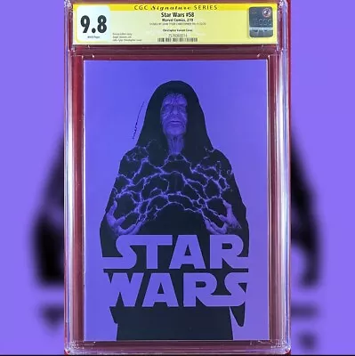 Buy  Star Wars #58 Jtc Variant Cover Cgc 9.8 Ss Signed By John Tyler Christopher • 394.36£