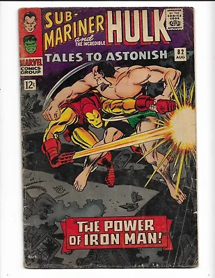 Buy Tales To Astonish 82 - Vg- 3.5 - Iron Man - Sub-mariner - Incredible Hulk (1966) • 19.79£