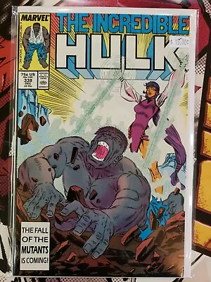 Buy Incredible Hulk #338 MARVEL 1987 DEC NM Cover Art Steve Geiger • 11.84£