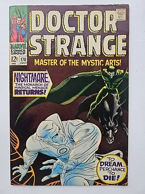 Buy Doctor Strange #170 (1968) 1st Nightmare Cover App Silver Age MCU Marvel FN+ • 23.60£