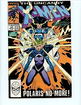 Buy Uncanny X-Men #250 Comic Book 1989 VF/NM Direct Marvel Polaris Comics • 3.93£