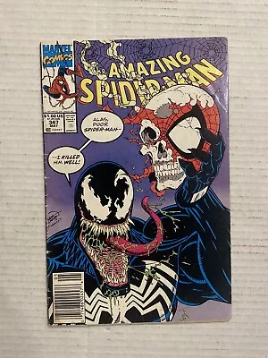 Buy Amazing Spider-Man #347 Marvel Comics 1990 Classic Cover Venom  (Stained) • 14.97£